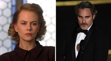 Nicole Kidman em Os Outros (Foto: Reprodução/Sentient Entertaiment) e Joaquin Phoenix discursa após receber Oscar por Coringa em 2020 (Foto: Chris Pizzello/Invision/AP)