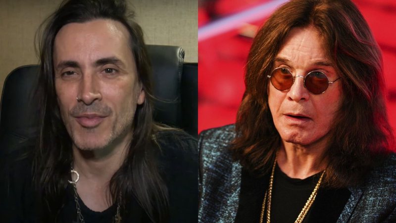 Montagem de Nuno Bettencourt (Foto: Reprodução/Youtube) e Ozzy Osbourne (foto: Vladimir Astapkovich/AP)