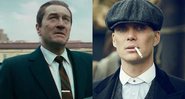 Robert De Niro em O Irlandês (2019) (Foto: Reprodução) | Cillian Murphy em Peaky Blinders (Foto: Divulgação)