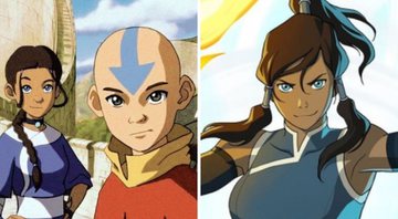 Personagens de Avatar: A Lenda de Aang (Foto: Reprodução/Nickelodeon) e Korra (Foto: Reprodução/Nickelodeon)