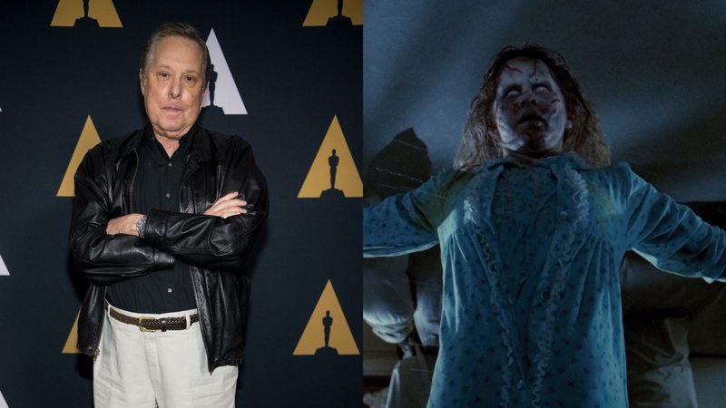 Montagem de William Friedkin (Morgan Lieberman/Getty Images) e O Exorcistav(Reprodução)