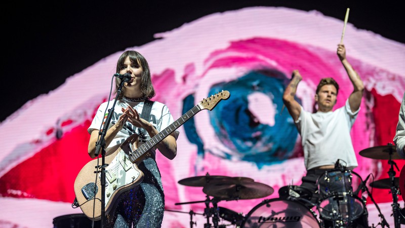 Of Monsters and Men em show no dia 2 do festival Life is Beautiful (foto: Alive Coverage/ sipa USA/ AP)