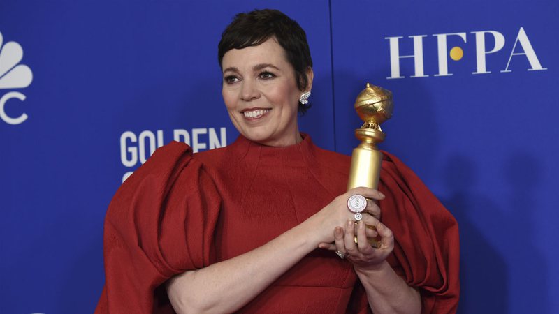 Olivia Colman no Globo de Ouro 2020 (Foto: Chris Pizzello / Invision / AP)