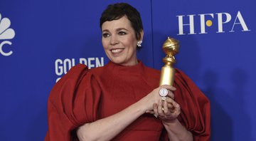 Olivia Colman no Globo de Ouro 2020 (Foto: Chris Pizzello / Invision / AP)