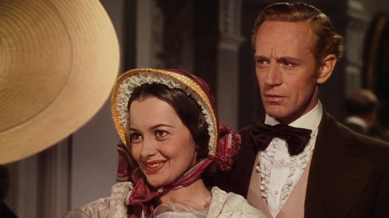 Olivia de Havilland e Lesley Howard em ...E O Vento Levou (Foto: Reprodução)