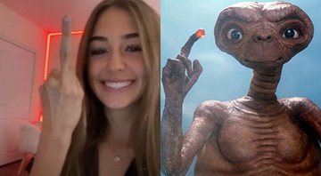 Olivia Mercea (Foto: reprodução TikTok)/ E.T. (Foto: divulgação)