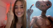 Olivia Mercea (Foto: reprodução TikTok)/ E.T. (Foto: divulgação)