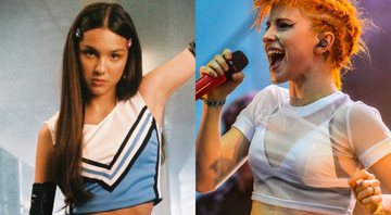 Olivia Rodrigo no clipe de 'good 4 u' (Foto: Divulgação) | Hayley Williams (Foto: Legacy)