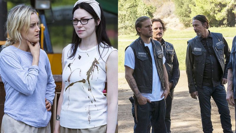 Orange Is the New Black e Sons of Anarchy (Fotos: Reprodução/IMDb)