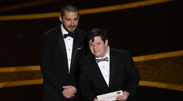 Shia LeBeouf e Zack Gottsagen no Oscar 2020 (Foto: AP Photo/Chris Pizzello)