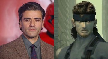 Oscar Isaac no tapete vermelho de Star Wars: a Ascensão Skywalker / Metal Gear Solid 2: Sons of Liberty (foto: reprod. Lucasfilm/ Konami)