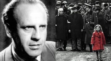 Oskar Schindler (Foto: The Holocaust Resource Center / Reprodução) e A Lista de Schindler (Foto: Divulgação)