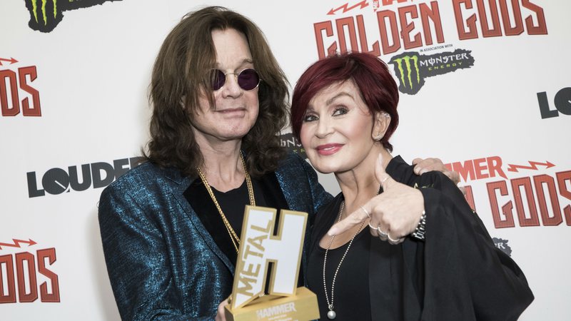 Ozzy e Sharon Osbourne (Foto: Vianney Le Caer/Invision/AP)