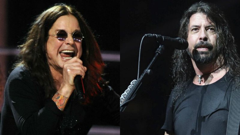 Ozzy Osbourne e Dave Grohl (Foto 1: Henny Ray Abrams | Foto 2: Greg Allen/AP)