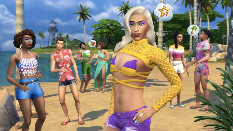 Pabllo Vittar em The Sims 4 (Foto: Reprodução /Twitter)