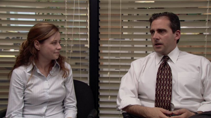 Pam e Michael, personagens de The Office (Foto: Reprodução)