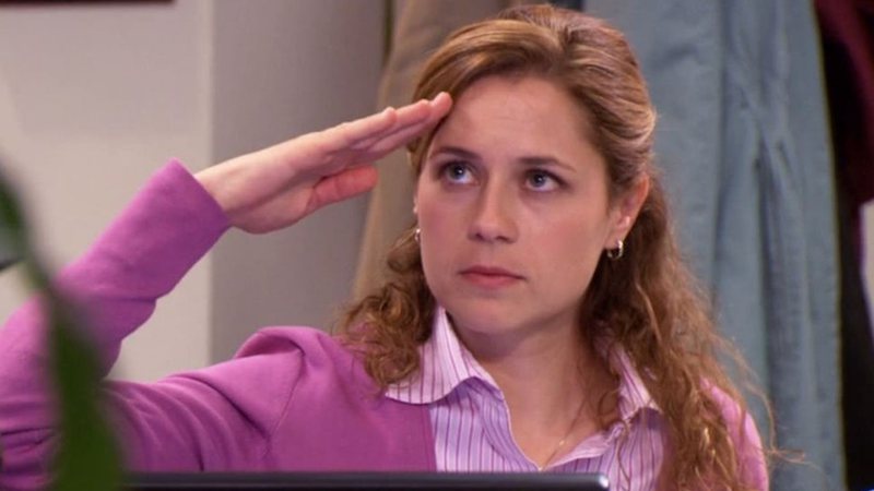 Jenna Fischer como Pam (Foto: Reprodução)