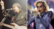 Paul McCartney (Foto: Tim Sharp / AP) e Lady Gaga se apresenta no Superbowl Halftime Show 2017 (Foto: Ronald Martinez/Getty Images)