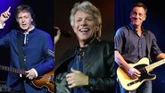 Paul McCartney, Jon Bon Jovi e Bruce Springsteen - Paul McCartney (Foto: Gustavo Caballero/Getty Images), Jon Bon Jovi (Foto: Ricardo Matsukawa/Mercury Concerts) e Bruce Springsteen (Foto: Ilya Savenok/Getty Images)