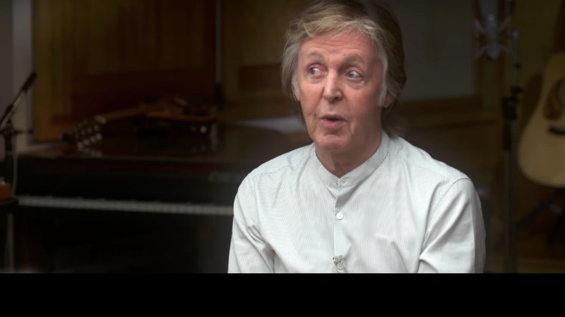 Paul McCartney durante entrevista ao 60 Minutes (Foto: Reprodução/CBS)