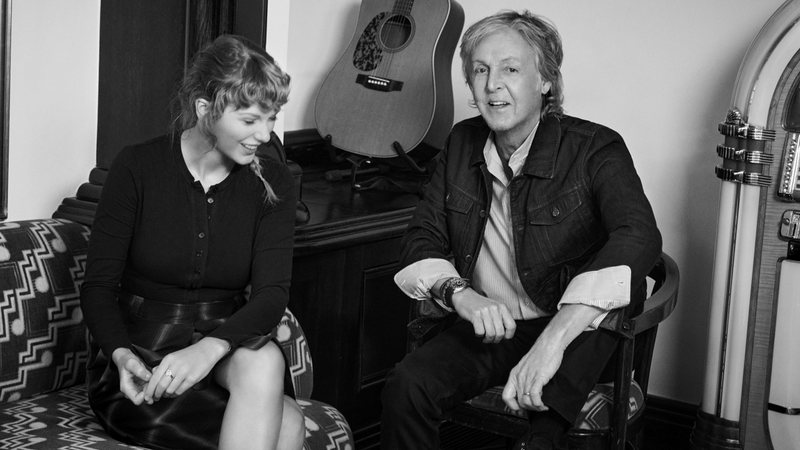 Paul McCartney e Taylor Swift  em Londres, em 06 de outubro de 2020 (Foto: Mary McCartney para Rolling Stone EUA)