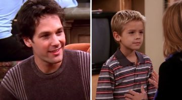 Paul Rudd em Friends (Foto: Reprodução/NBC) e Cole Sprouse (Foto: Reprodução/NBC)