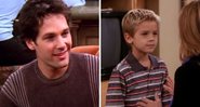 Paul Rudd em Friends (Foto: Reprodução/NBC) e Cole Sprouse (Foto: Reprodução/NBC)