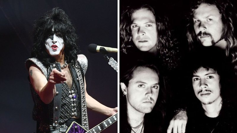 Paul Stanley (Foto: Kevin Winter/Equipe) e Metallica (Foto: Divulgação)