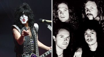 Paul Stanley (Foto: Kevin Winter/Equipe) e Metallica (Foto: Divulgação)