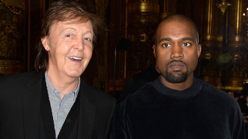 Paul McCartney e Kanye West na Paris Fashion Week 2015/2016 (Foto: Pascal Le Segretain/Getty Images)