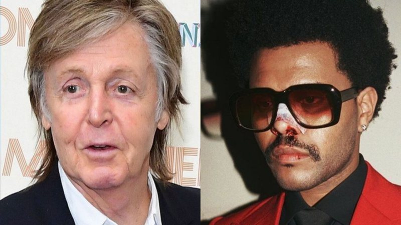 Montagem de Paul McCartney (Foto: Press Association via AP Images) e The Weeknd (Foto: Reprodução/Instagram)