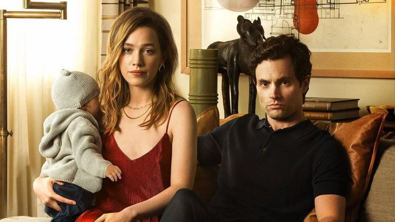 Penn Badgley e Victoria Pedretti como Joe e Love em You (Foto: Reprodução/Instagram)