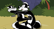 Pepe Le Pew e Penelope (Foto: Reprodução)