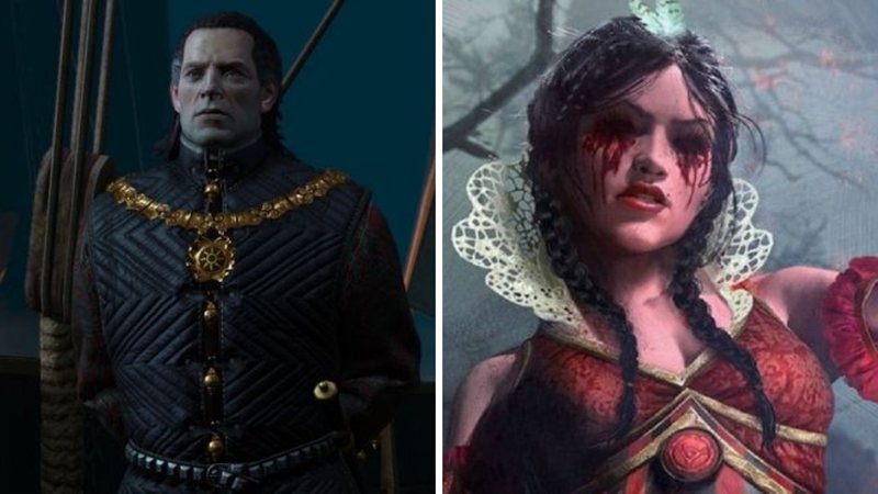 Emhyr Var Emreis (Foto: Reprodução/CD Projekt Red) e Philippa Eilhart (Foto: Divulgação/CD Projekt Red)