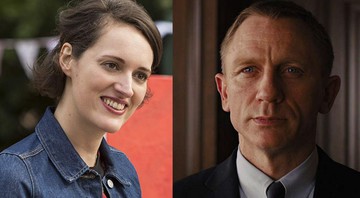 Phoebe Waller-Bridge e Daniel Craig (Foto 1: Reprodução | Foto 2: Reprodução)