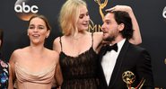 Emilia Clarke, Sophie Turner e Kit Harington (Foto: Frazer Harrison / Getty Images)