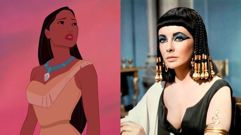 Pocahontas(1995) e Cleópatra(1963) (Foto: Reprodução)