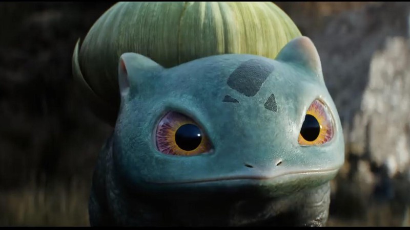 Bulbasaur, um dos três pokémon iniciais do primeiro jogo, está em Detetive Pikachu como coadjuvante (Foto: Divulgação)