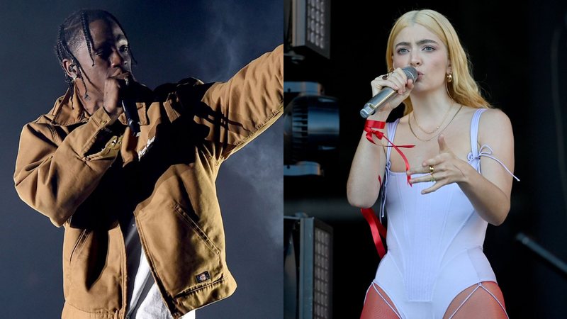 Travis Scott (Foto: Kevin Winter / Getty Images) e Lorde (Foto: Kate Green/Getty Images)