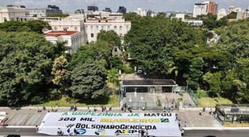 Protesto de estudantes na USP (Foto: Reprodução/Instagram/UNE)