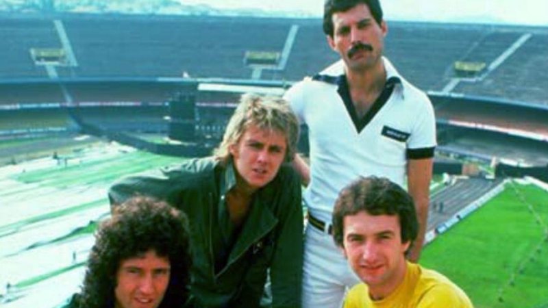 Queen no Estádio do Morumbi em 1981 (Foto: reprodução)