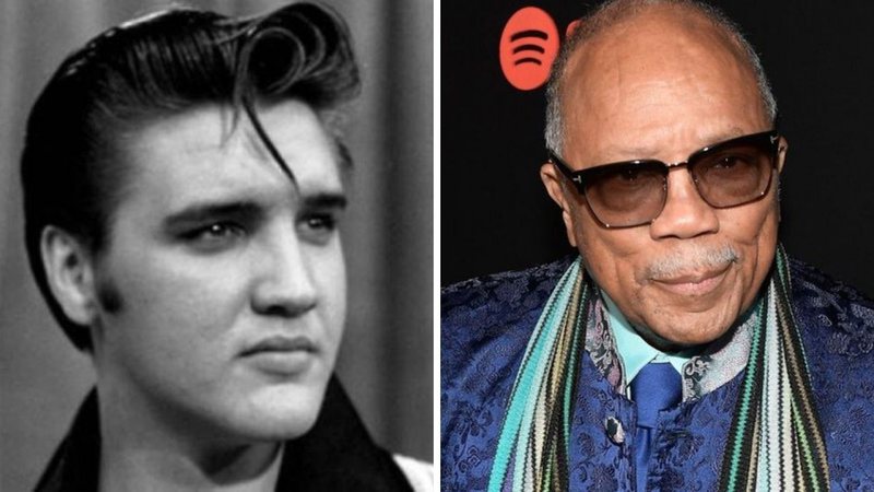 Elvis Presley (Foto: Divulgação) e Quincy Jones (Foto: Getty Images / Matty Winkelmeyer)