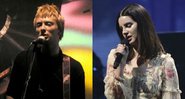 Montagem com Thom Yorke no clipe de "Creep", do Radiohead (Foto: Reprodução) e Lana Del Rey (Robb Cohen / Invision / AP)