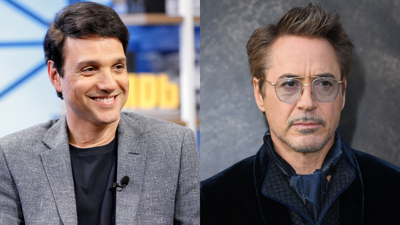 Montagem de Ralph Macchio (Foto: Rich Polk/Getty Images para IMDb) e Robert Downey Jr. (Foto: Jon Kopaloff/Getty Images)