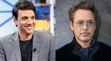 Montagem de Ralph Macchio (Foto: Rich Polk/Getty Images para IMDb) e Robert Downey Jr. (Foto: Jon Kopaloff/Getty Images)