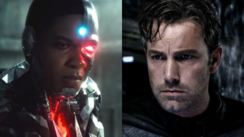 Ray Fisher como Cyborg em Liga da Justiça (2017) (Foto: Reprodução) | Ben Affleck como o Batman no filme Liga da Justiça (Foto: Reprodução)