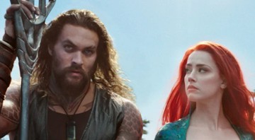 Jason Momoa e Amber Heard em Aquaman (foto: reprodução DC)