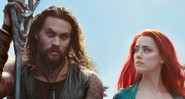 Jason Momoa e Amber Heard em Aquaman (foto: reprodução DC)