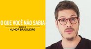 Montagem de Fábio Porchat (Foto: Reproduçao/Twitter) e série O Que Você Não Sabia Sobre o Humor (Foto: Reprodução)