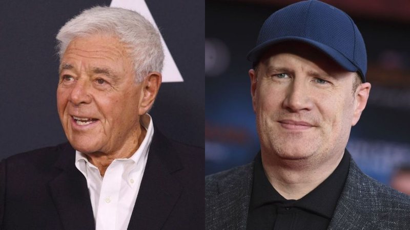 Richard Donner em 2017 (Foto: Joshua Blanchard / Getty Images) / Kevin Feige (Foto: Jordan Strauss / Invision / AP)